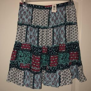 Patchwork Ruffle Skirt - XL (14)